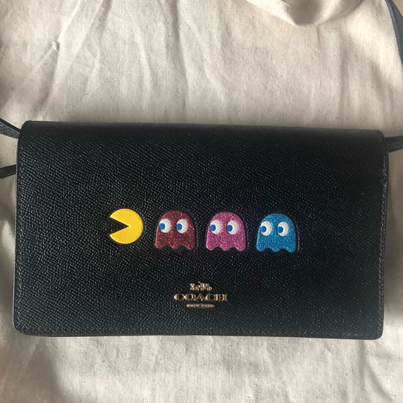Coach x PAC MAN Purse Crossbody / Clutch Anna Bag - Picture 3 of 10